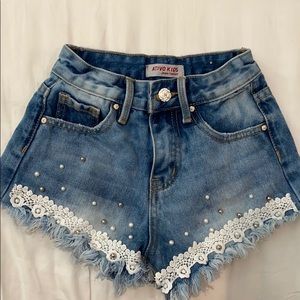 Ativo Kids Lace Jeans Shorts